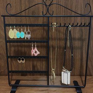 Metal Jewelry Tower, Earrings Organizer Necklaces Hanger